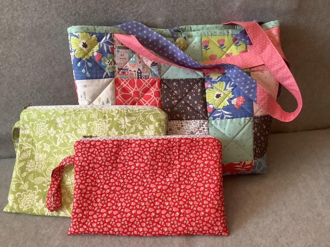Quilted Tote Bags (Combo of 2)