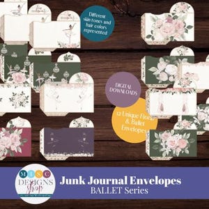 Junk Journal Envelopes - Ballet