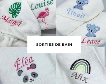 Sortie de bain personnalisée