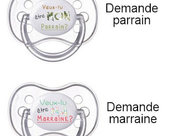 Tétine demande parrain/marraine