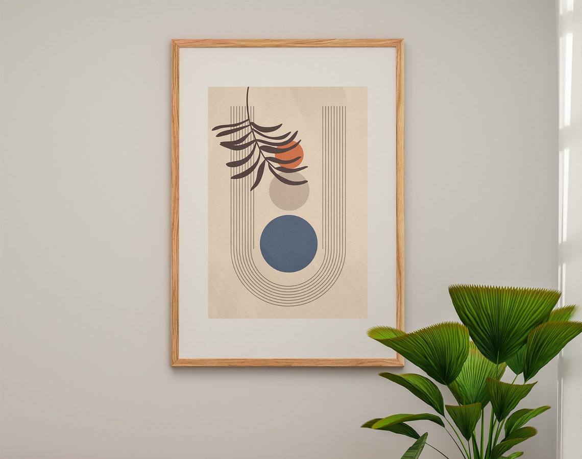 Boho Wall Art Set Boho Art Prints Printable Modern Art Minimal Etsy