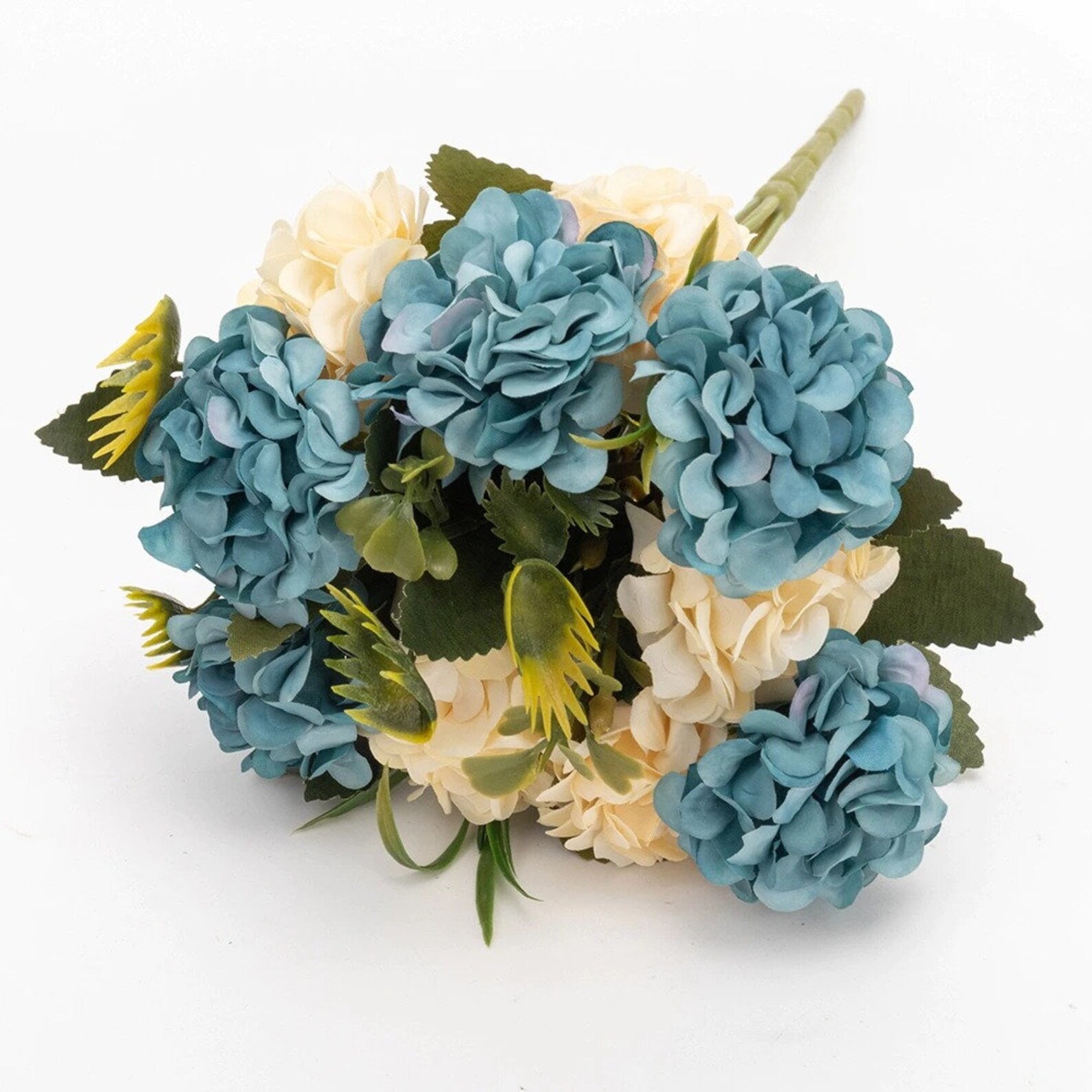 Silk Hydrangeas Artificial Flowers High Quality White Wedding Etsy