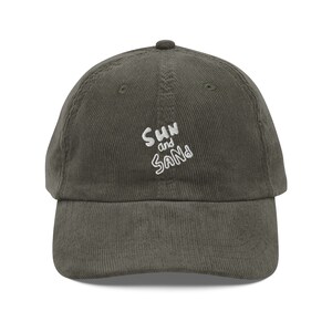 Sun and Sand Beach Vintage corduroy cap