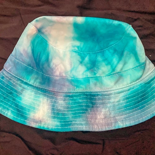Tie Dye Bucket Hat Red White and Blue 