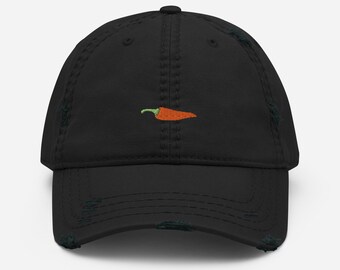 Hot Pepper Distressed Dad Hat