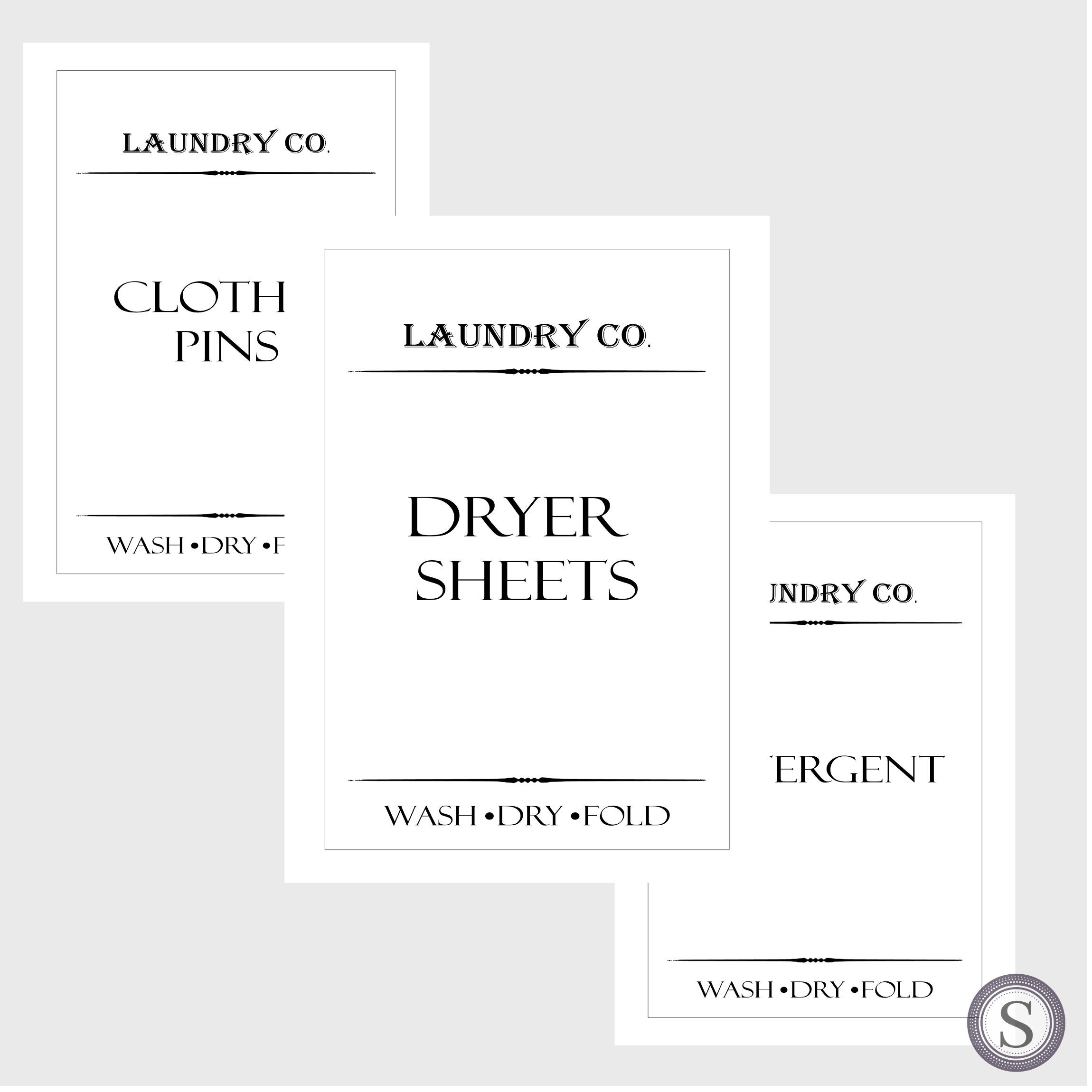 Waterproof Labels for Laundry Room Laundry Labels for Etsy Canada