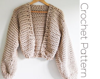 Crochet Cardigan Pattern, Made to measure, Beginner friendly, Easy crochet pattern, Chunky cardigan, pdf pattern only