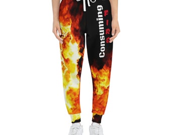 CONSUMING FIRE Unisex Athletic Joggers (AOP)