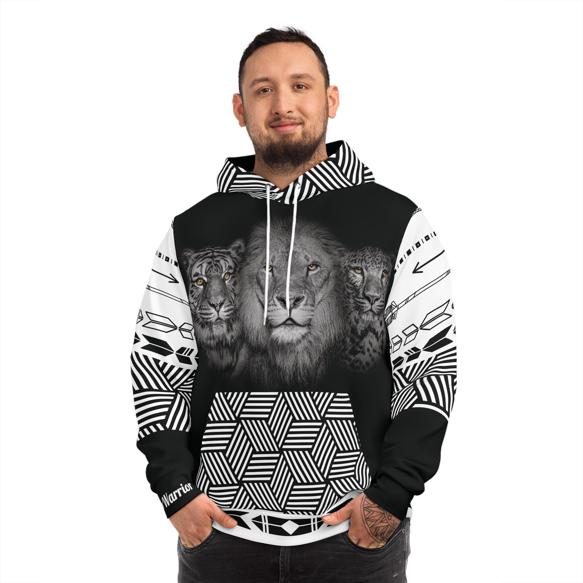 Leopard and Lion Malawi Baseball Jacket Unity and Freedom TS04 main image 1