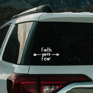 Faith over Fear AutoAufkleber