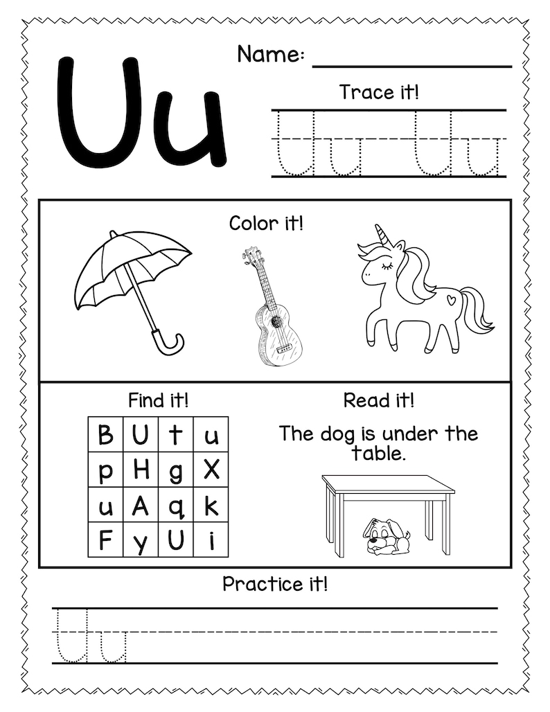 Alphabet Worksheets 26 Pages of Alphabet Worksheets for Preschool