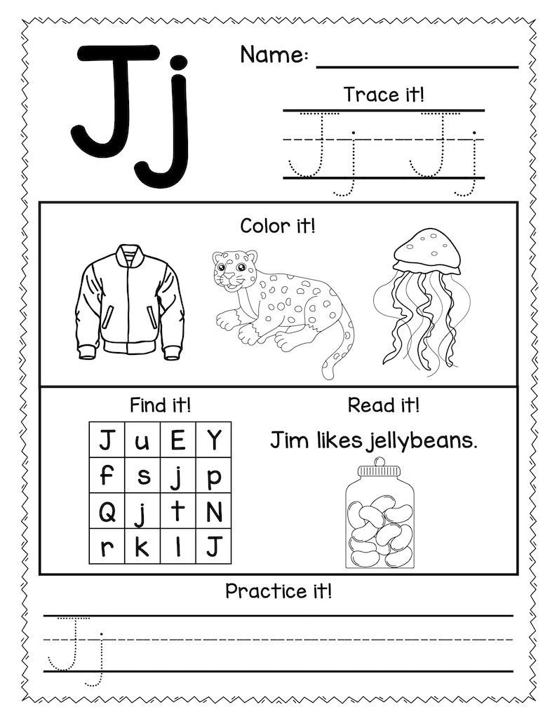 Alphabet Worksheets 26 Pages of Alphabet Worksheets for Preschool