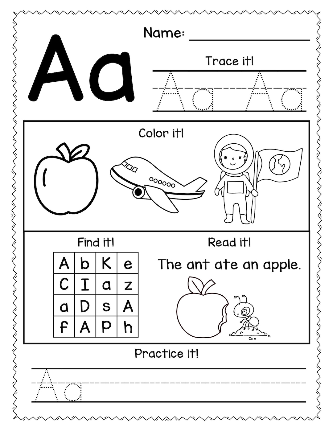 Alphabet Worksheets 26 Pages of Alphabet Worksheets for Preschool