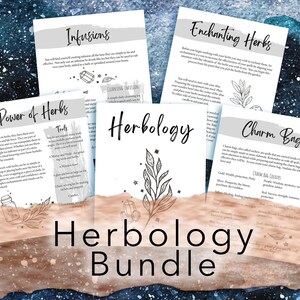 Book of Shadows, Herbal magick grimoire printable pages. BOS pages, download print and add to your grimoire.