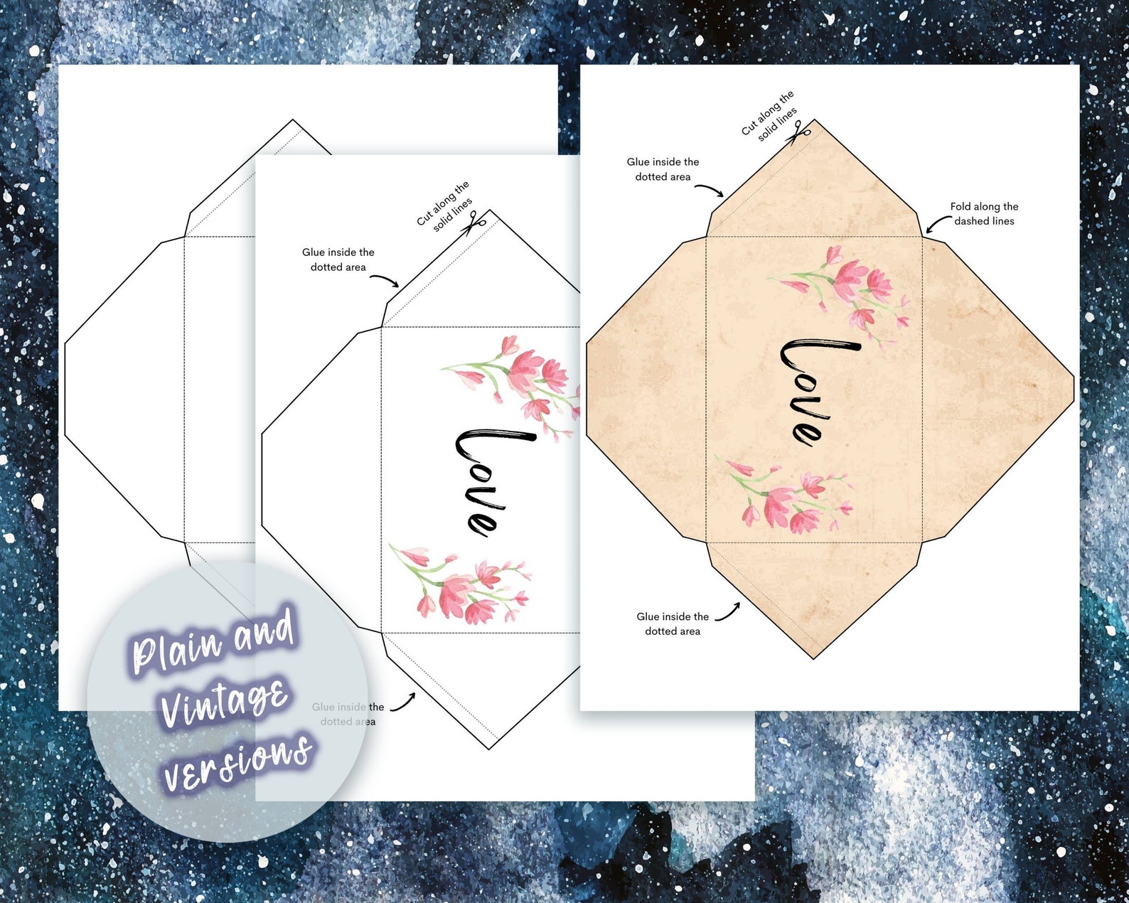 Love Spell Envelope. Book of Shadows Journal DIY Spell Kit. Book of