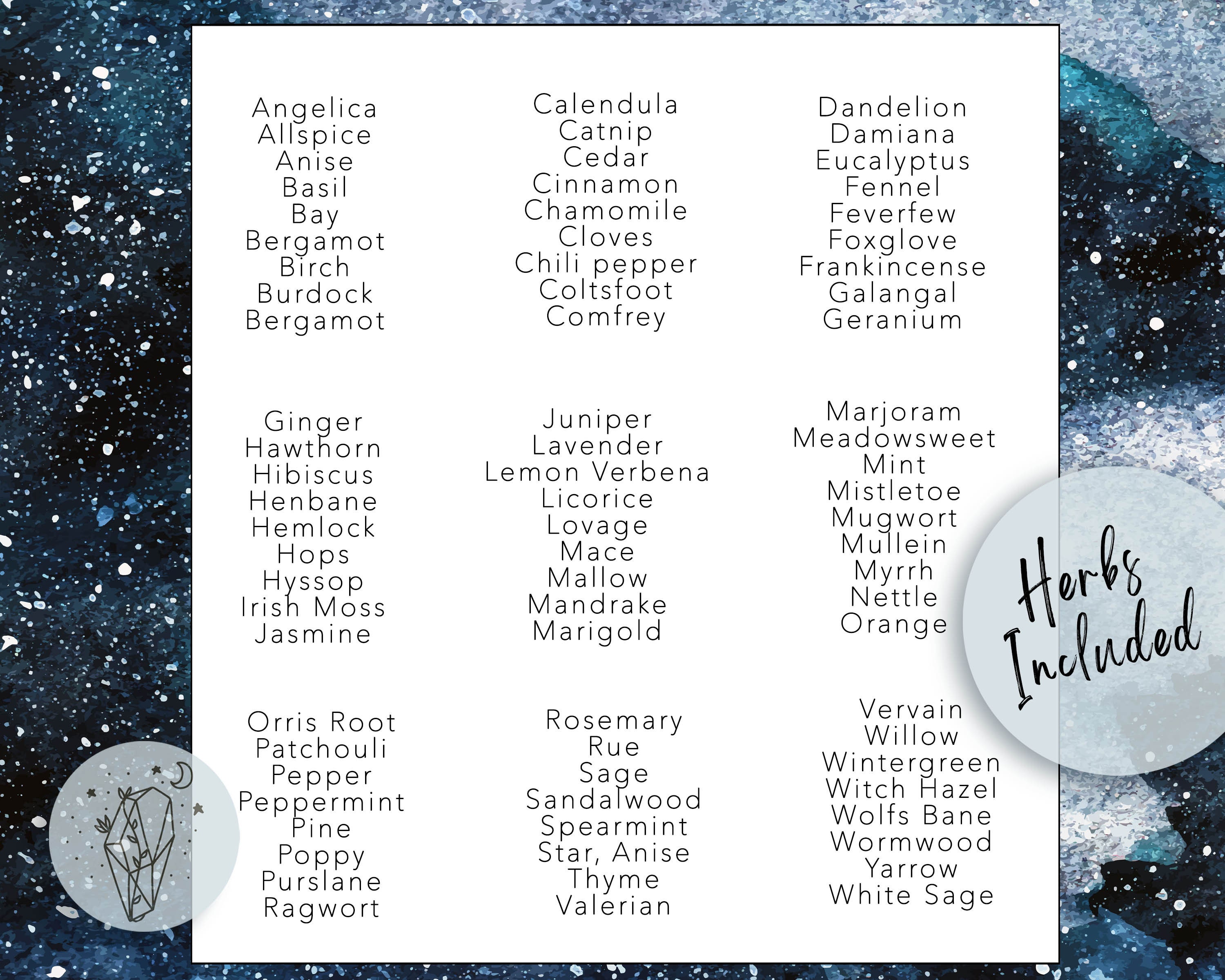 Witch Herb Labels Apothecary Label Printable Vintage Style | Etsy