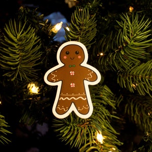 Gingerbread man sticker