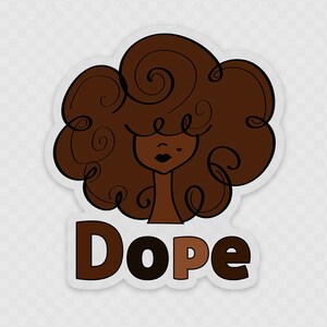 Dope Black Girl Sticker &quot;Camiya&quot;