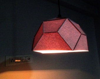 Paper Lamp|printable pdf pattern|Modern Edge Lamp|DIY easy paper lamp|Night Lamp