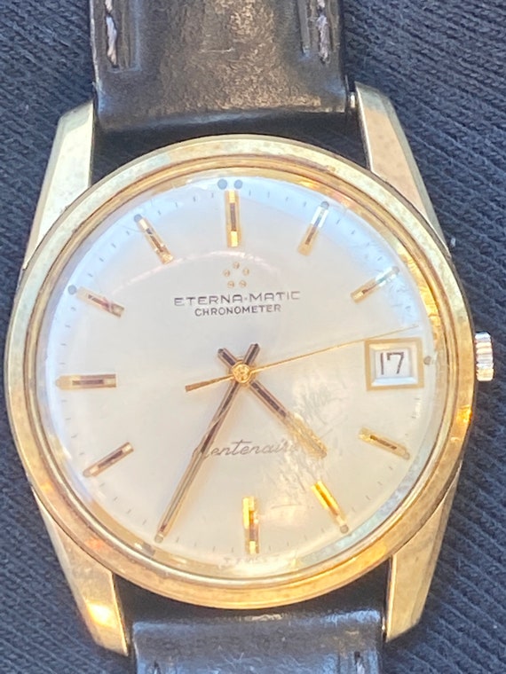Vintage Eterna Matic Chronometer Centenaire Swiss Wrist Vintage Eterna Matic Chronometer Centenaire Swiss Wrist