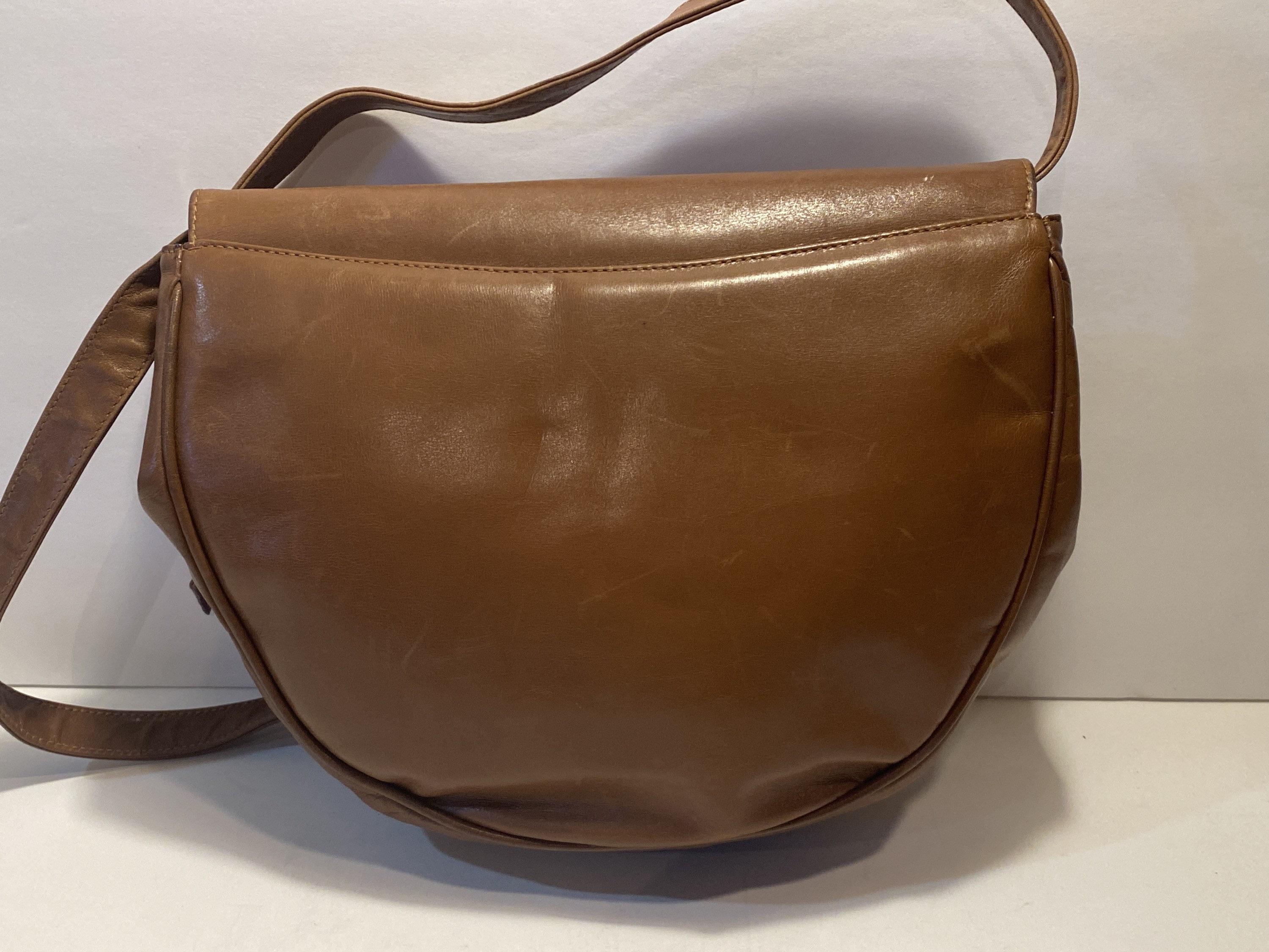 Salvatore Ferragamo Vintage Shoulder Bag - Brown Leather EUC