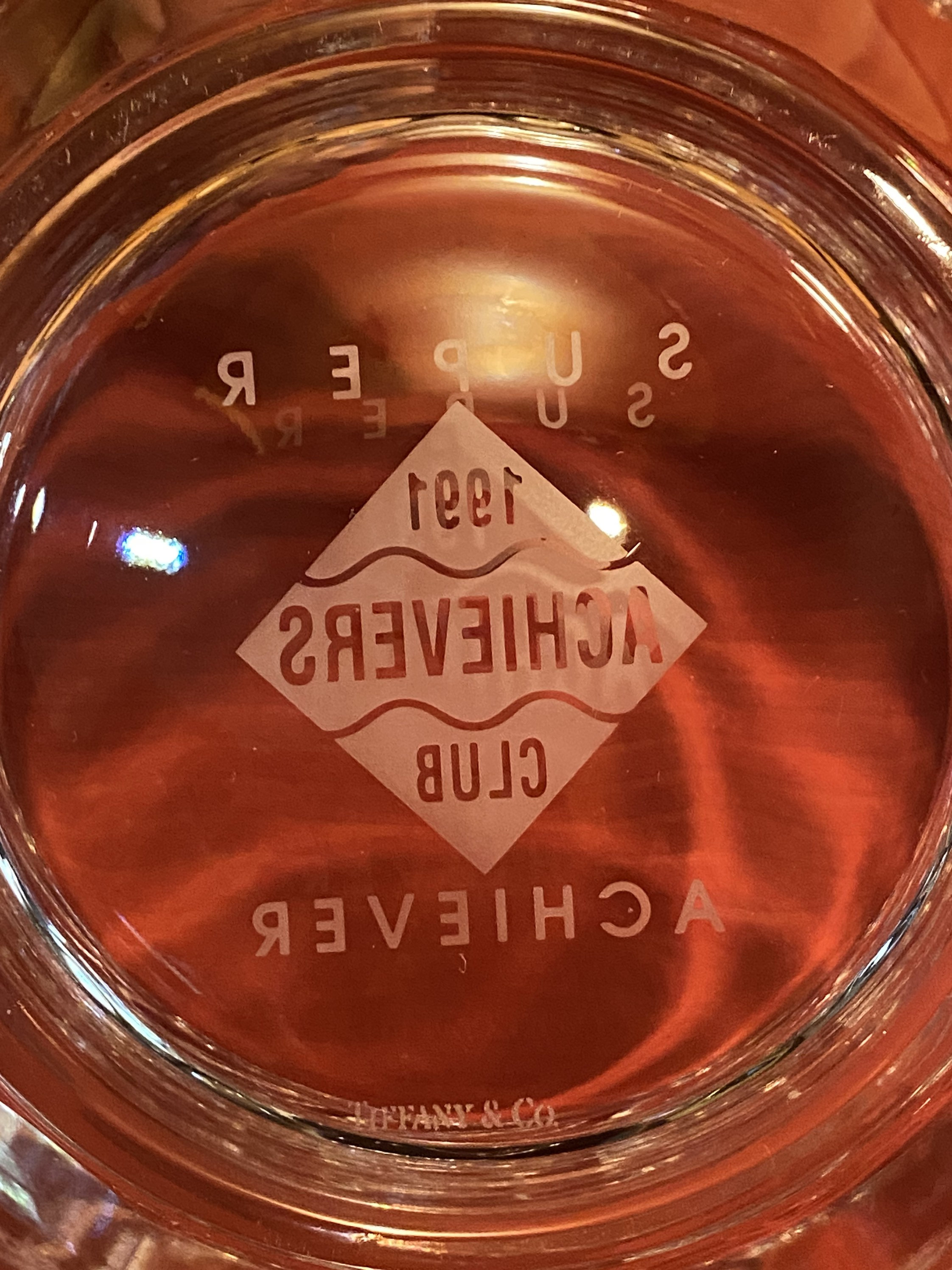 Vintage Tiffany & Co Gorgeous Crystal Glass Bowl, Swimming