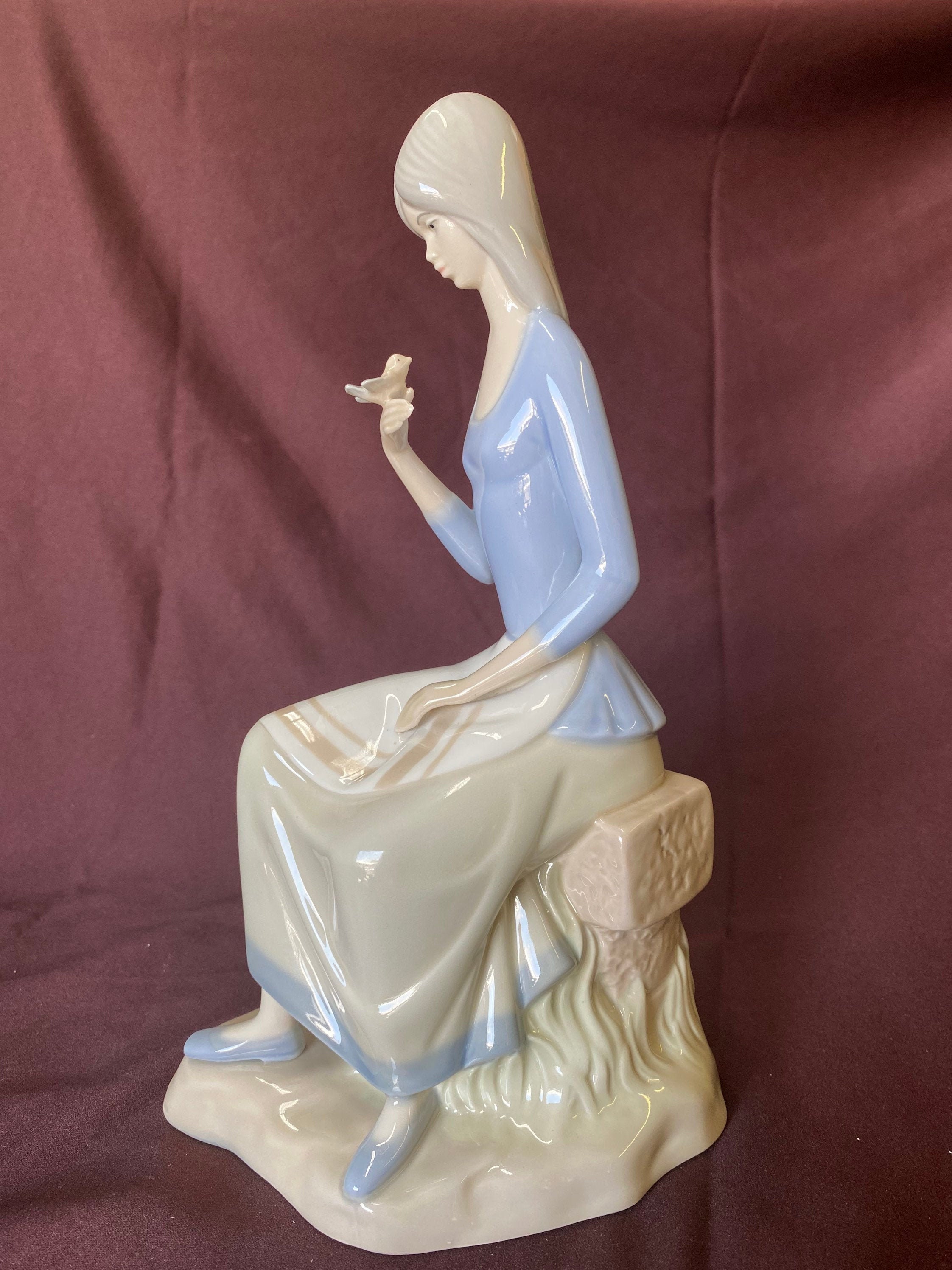 Lladro Byzantine Head White And Silver Lladro Byzantine Head White And Silver
