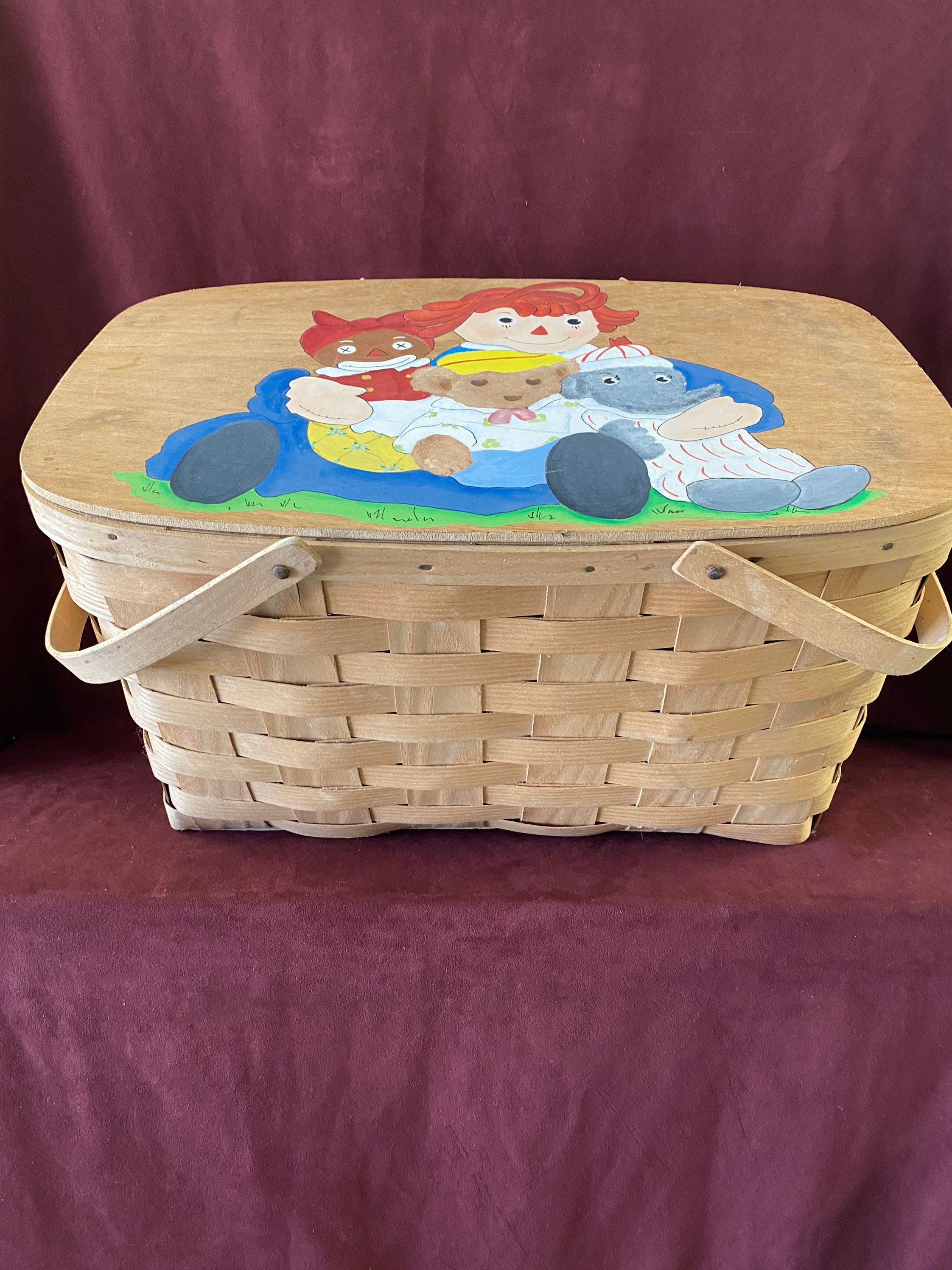 Vintage Classic Raggedy Ann & Andy the Original Kool Basket