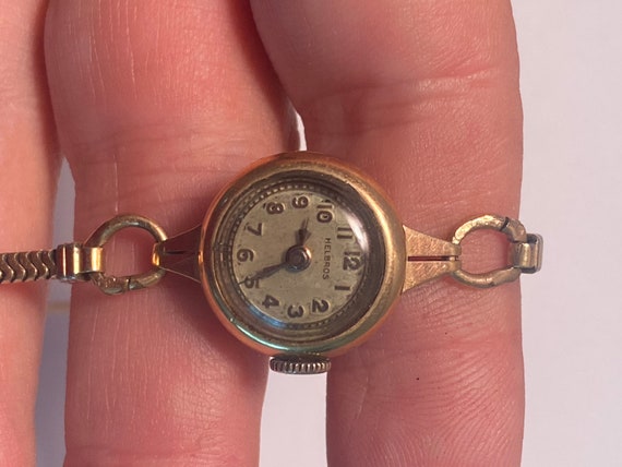 Vintage Estate 14K Helbros Ladies Wrist Watch, wr… - image 6