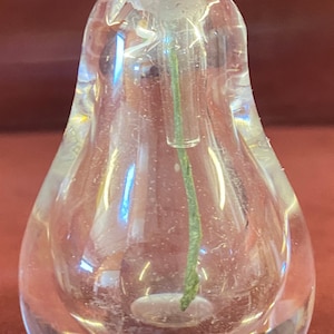 Vintage Kosta Boda Art Glass Pear Shape Perfume Bottle?, Paperweight?, 2-1/4&quot; tall by 1-1/2&quot; wide, Sweden