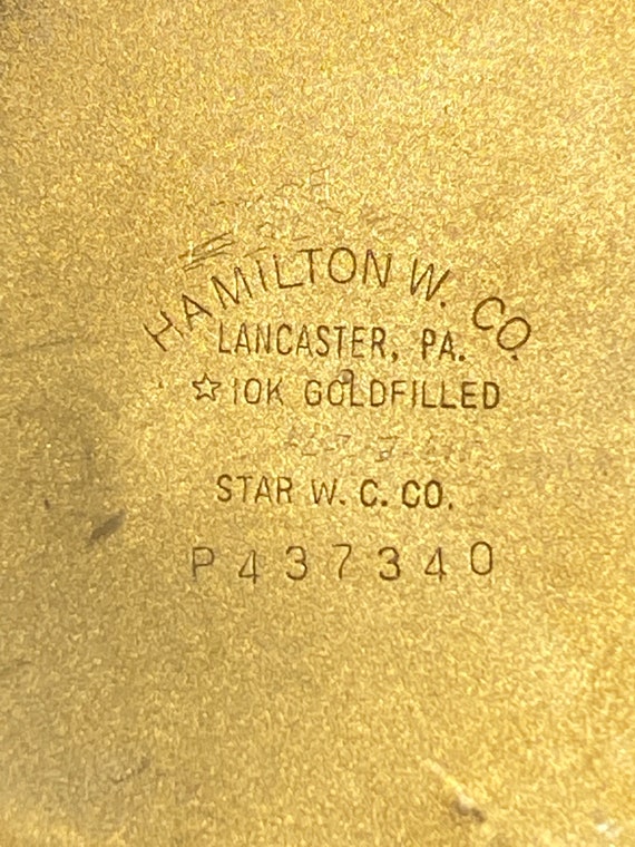 Vintage Hamilton 10k Gold Filled Pocket Watch Works Great 23 Etsy France