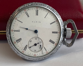 Vintage Elgin Pocket Watch: Grade 290, 7 Jewels, Size 16s