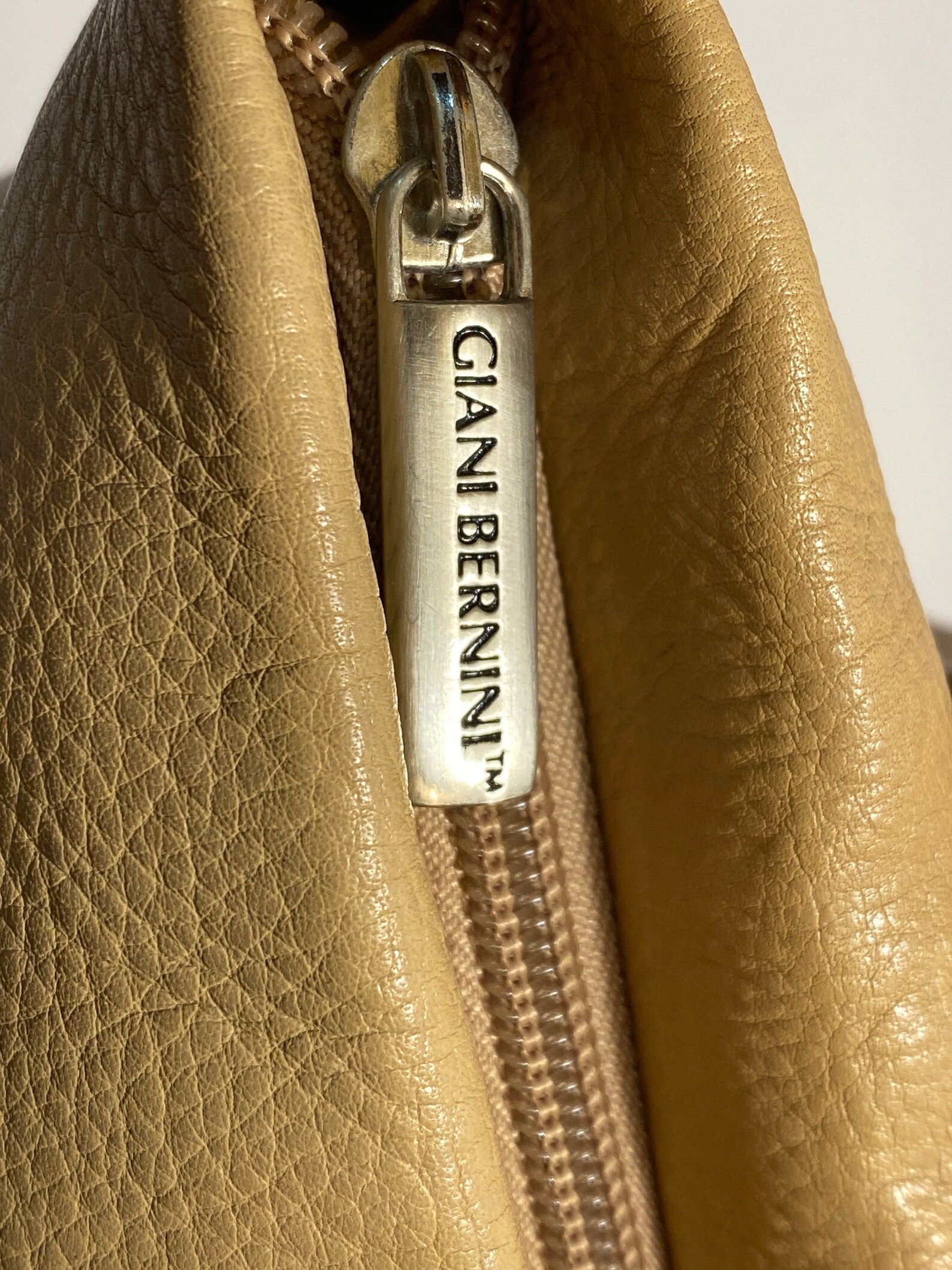 Vintage Giani Bernini Leather Handbag Shoulder Bag in Light Etsy