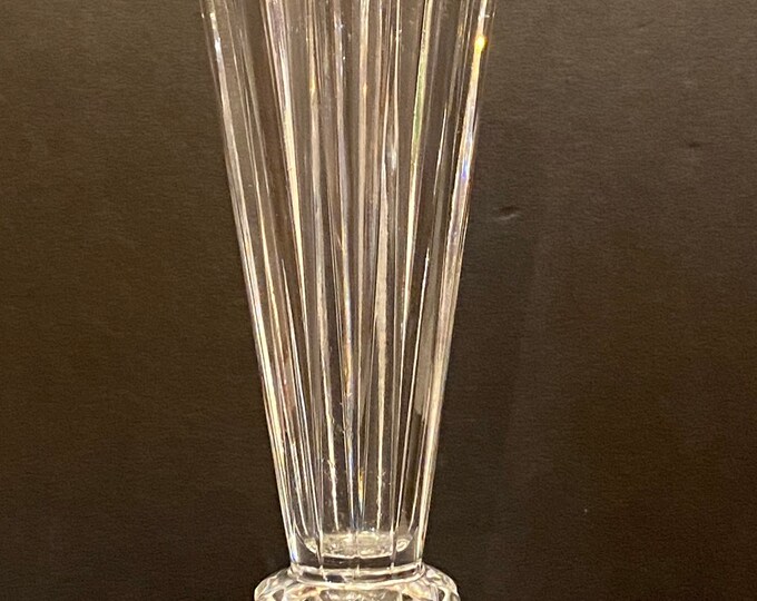 Vintage Crystal Glass Rosenthal Classic Vase 1960s Star Cut Etsy