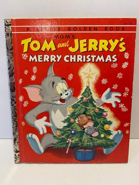 Vintage Little Golden Book Christmas Lot: Tom & Jerry, Night