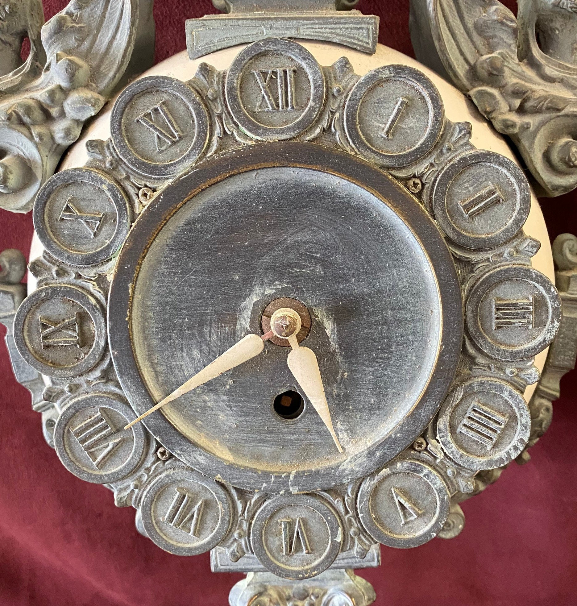 Vintage Porcelain and Bronze Wall Clock Made in Germany Very Etsy