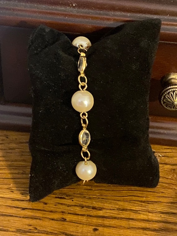 Gorgeous Estate Bracelet, Pearls and Glass Beads … - image 2