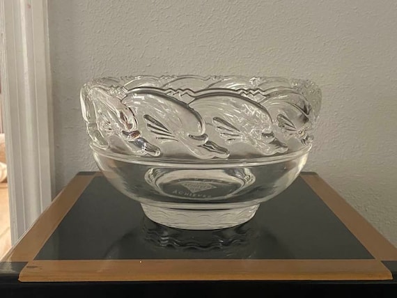 Vintage Tiffany & Co Gorgeous Crystal Glass Bowl, Swimming