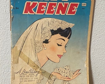 Vintage Katy Keene #54 September 1960, Archie Comics, Bill Woggon Art, Wedding Cover, Fair to Good Condition, SEE PICS