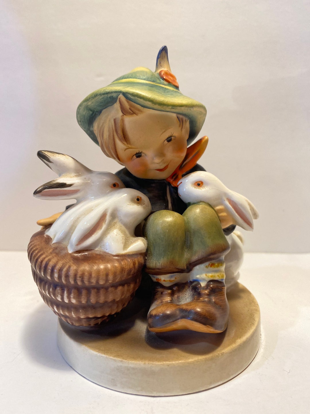 フンメル陶器人形ゲーベルビンテージ ドイツ TMK-7うさぎ