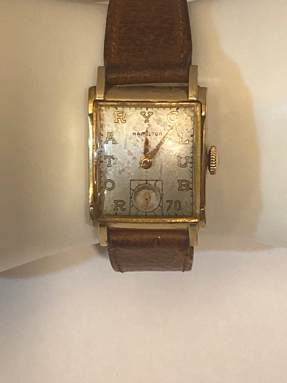 Vintage Hamilton 14K Gold Filled Wrist Watch with 