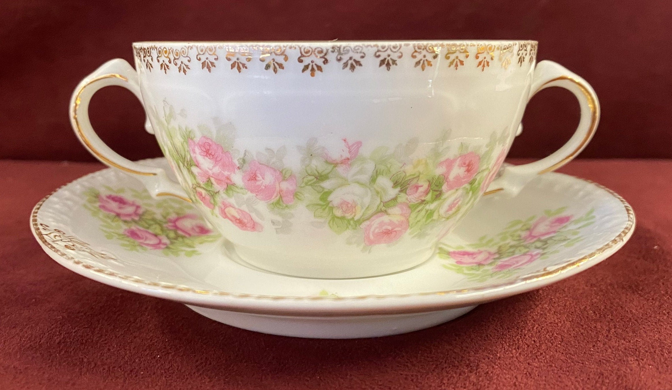 食器 rosa Nikko Tableware 2 Coffee Tea Cups and Saucers Precious Pink