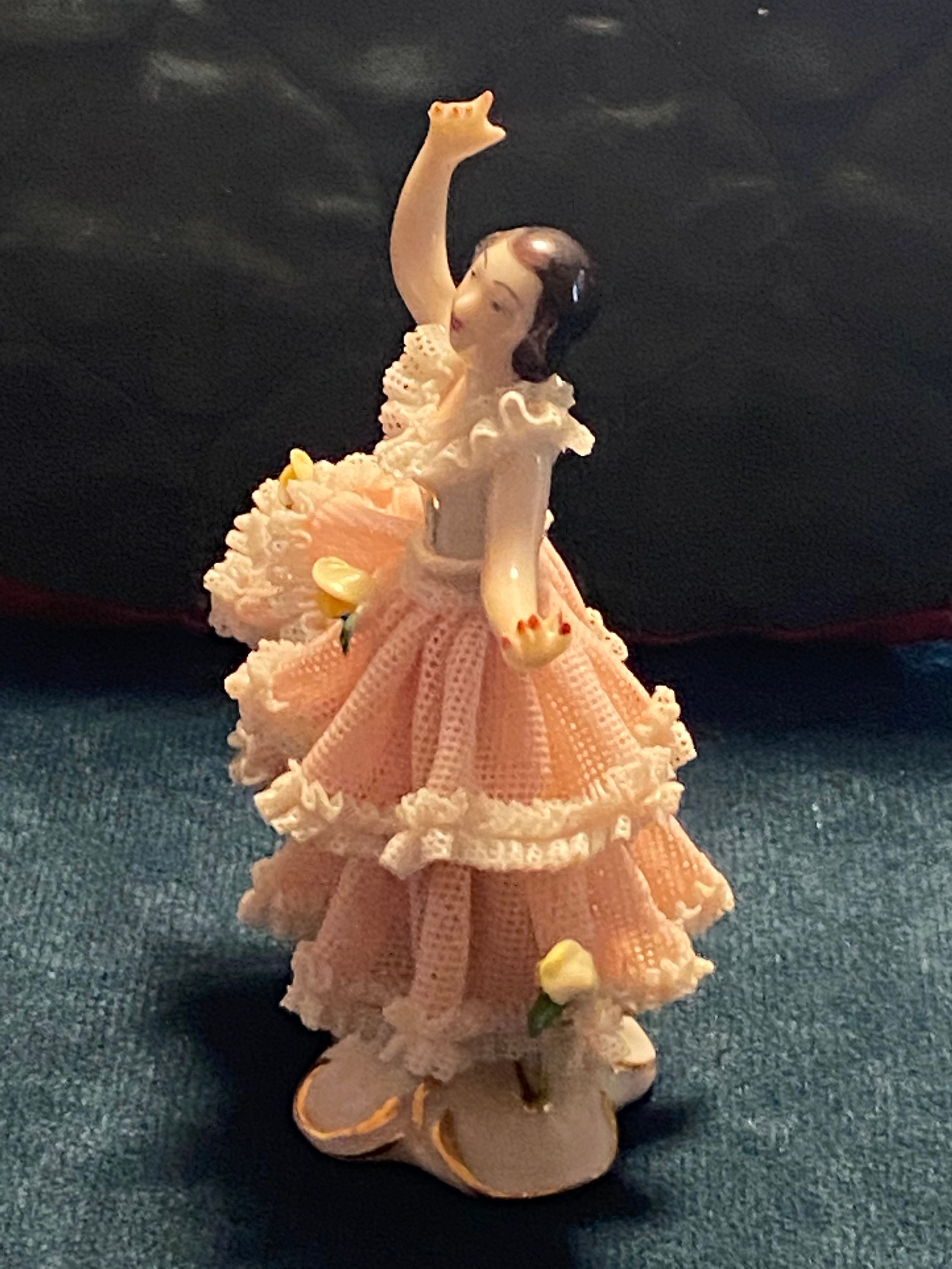 RARE TOUPIE A système danseuse Espagnole fonctionnelle année 1930 EUR