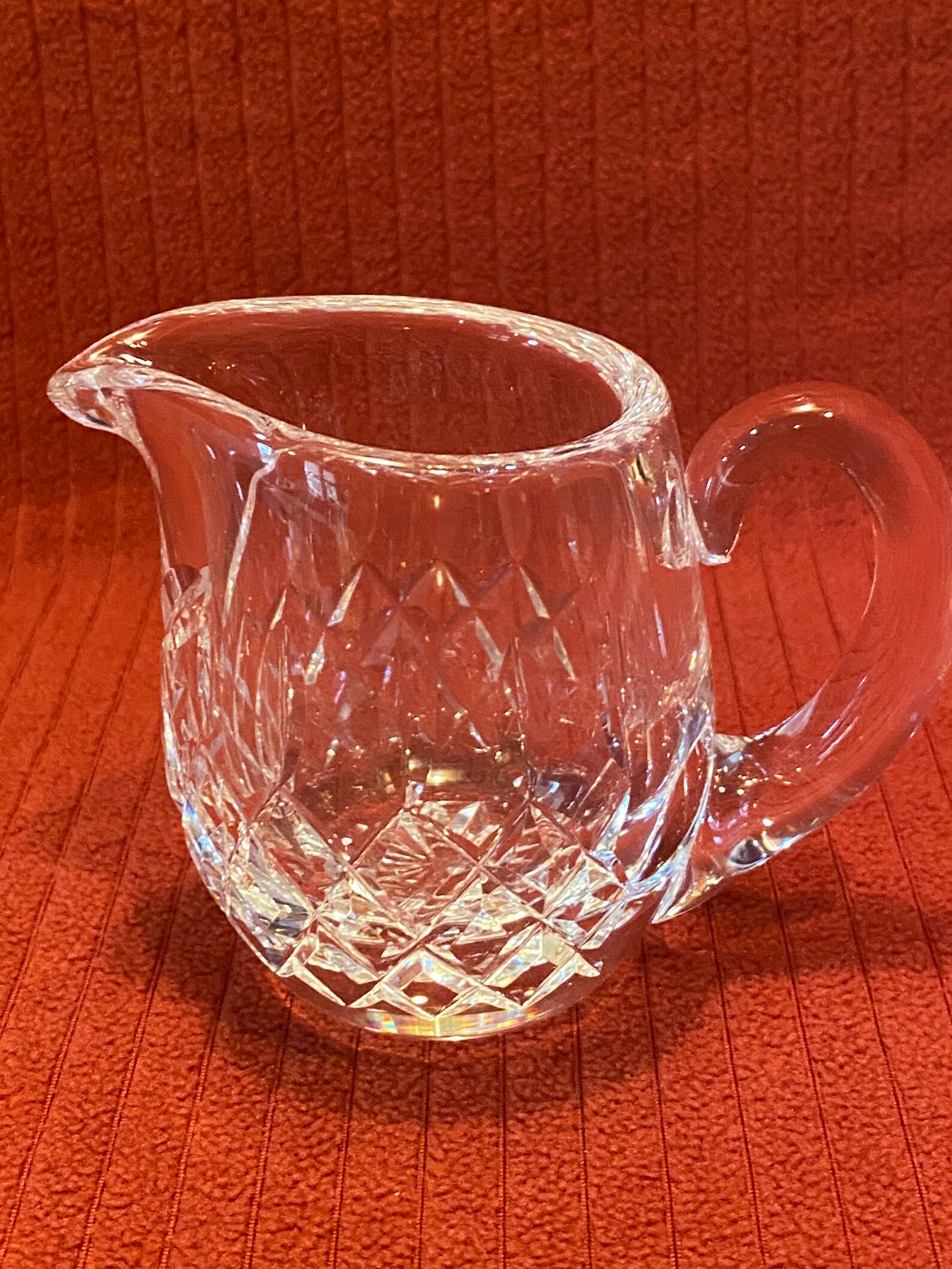 Vintage Cut Crystal Glass Creamer Pitcher and Sugar Bowl/Jar Etsy