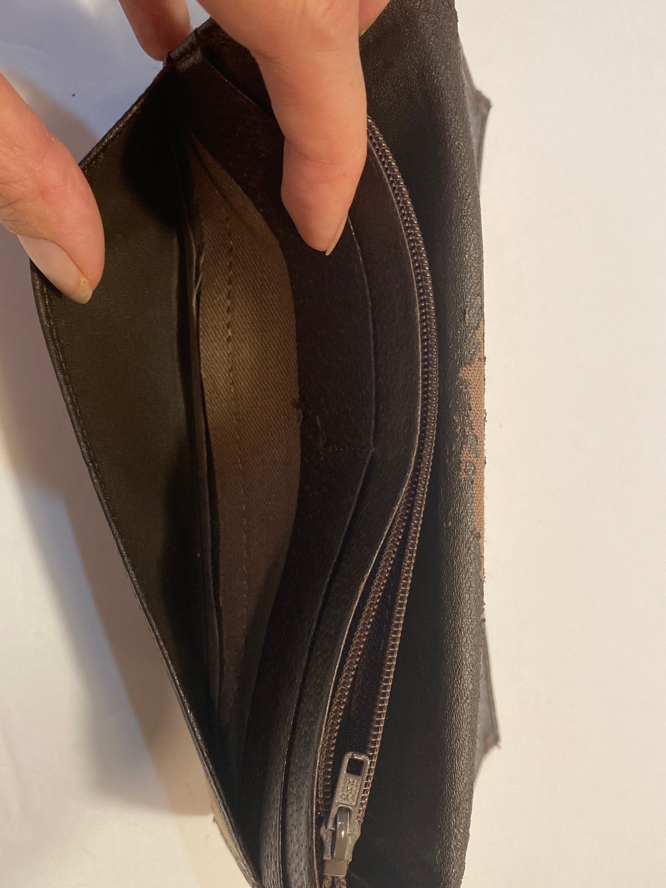 Vintage Used Burberrys Checkbook Wallet Leather and Canvas Etsy