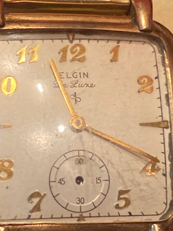 Vintage Elgin De Luxe 10K Gold Filled Ladies Wristwat Gem
