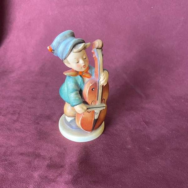 Vintage Hummel, Goebel "Sweet Music" 1957, #186, TM2 - FULL BEE - figurine playing the cello, antique collectible