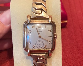 Vintage 10K RGP Elgin Deluxe Classic Womens Womans Gold  display picture 1