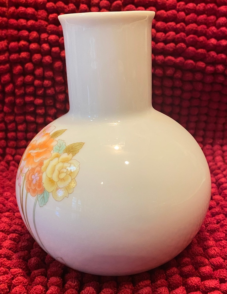 Vintage Small Bud Vase Takahashi 5 Tall 4 Round Etsy