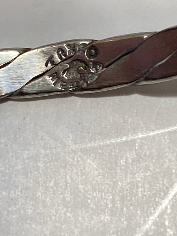 Vintage Gorgeous Silver Taxco Mexico Bracelet, 8"… - image 3
